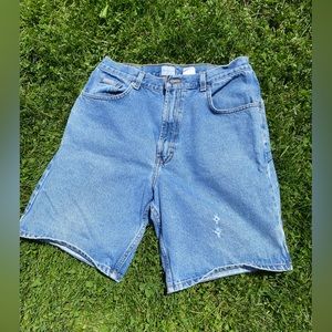 Woman’s vintage Calvin Klein jean shorts